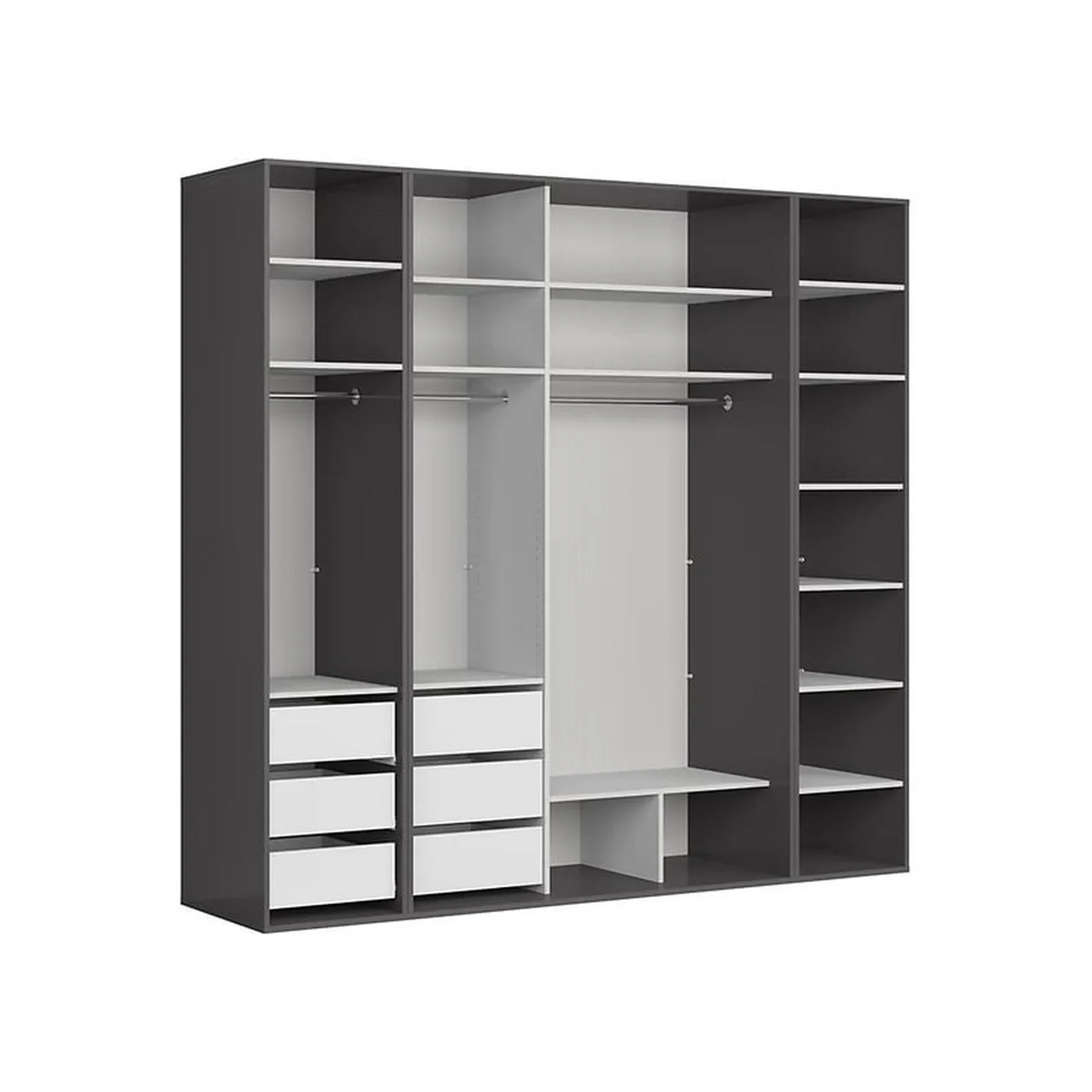 Dressing BERGEN OCN-29460, gri grafit/negru lucios