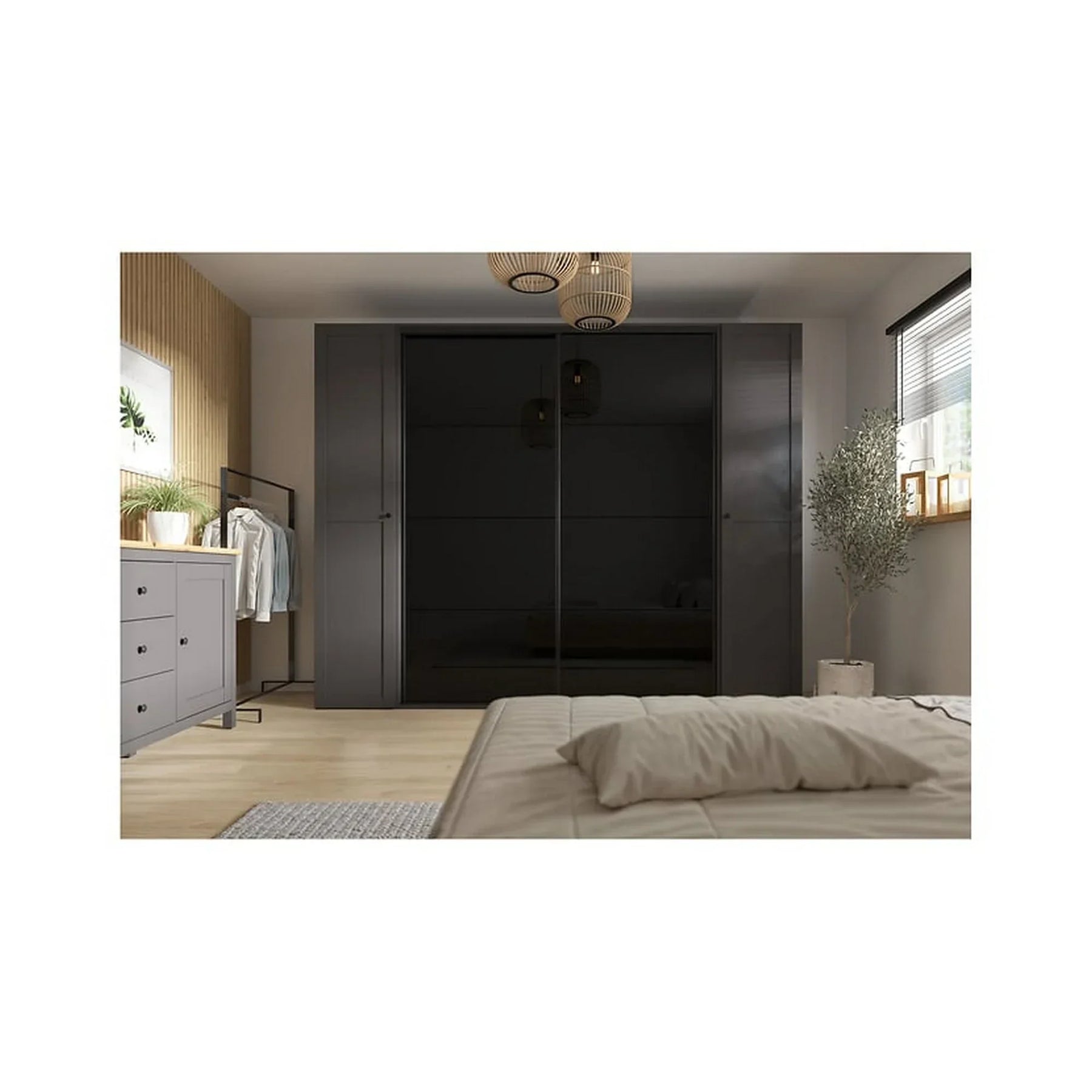 Dressing BERGEN OCN-29460, gri grafit/negru lucios