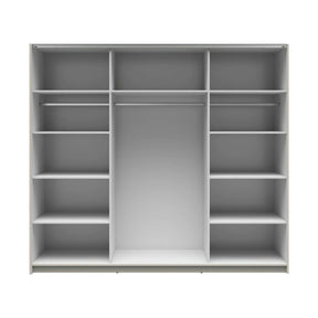Dressing TETRIX, casmir, PAL, cu 2 usi si oglinda, 220x60x196 cm