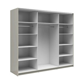 Dressing TETRIX, casmir, PAL, cu 2 usi si oglinzi, 220x60x196 cm