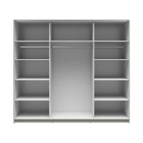 Dressing TETRIX, casmir, PAL, cu 2 usi si oglinzi, 220x60x196 cm