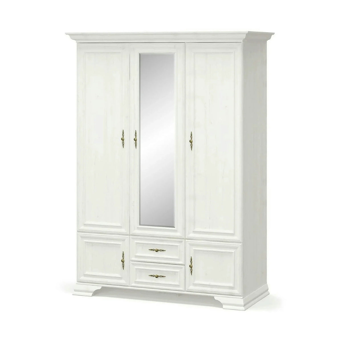 Dulap 5 usi IRYS, pin alb anderson, PAL laminat, 145x62x212 cm