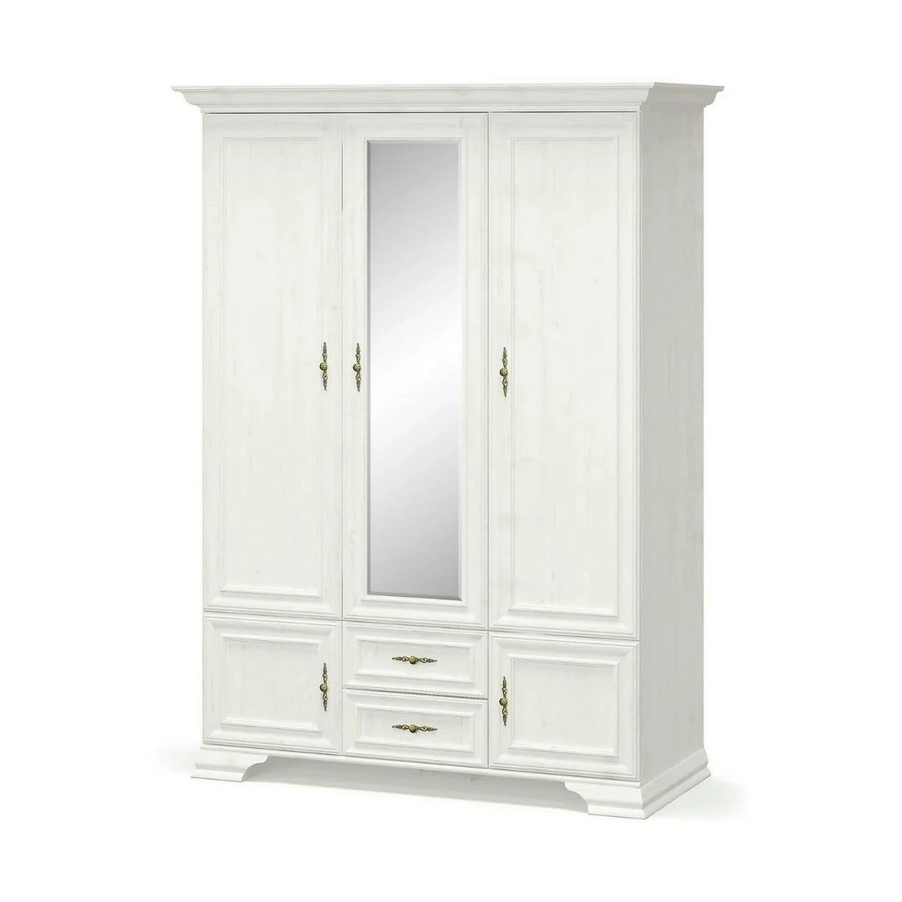 Dulap 5 usi IRYS, pin alb anderson, PAL laminat, 145x62x212 cm