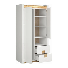 Dulap BERGEN OCN-29356, alb/stejar