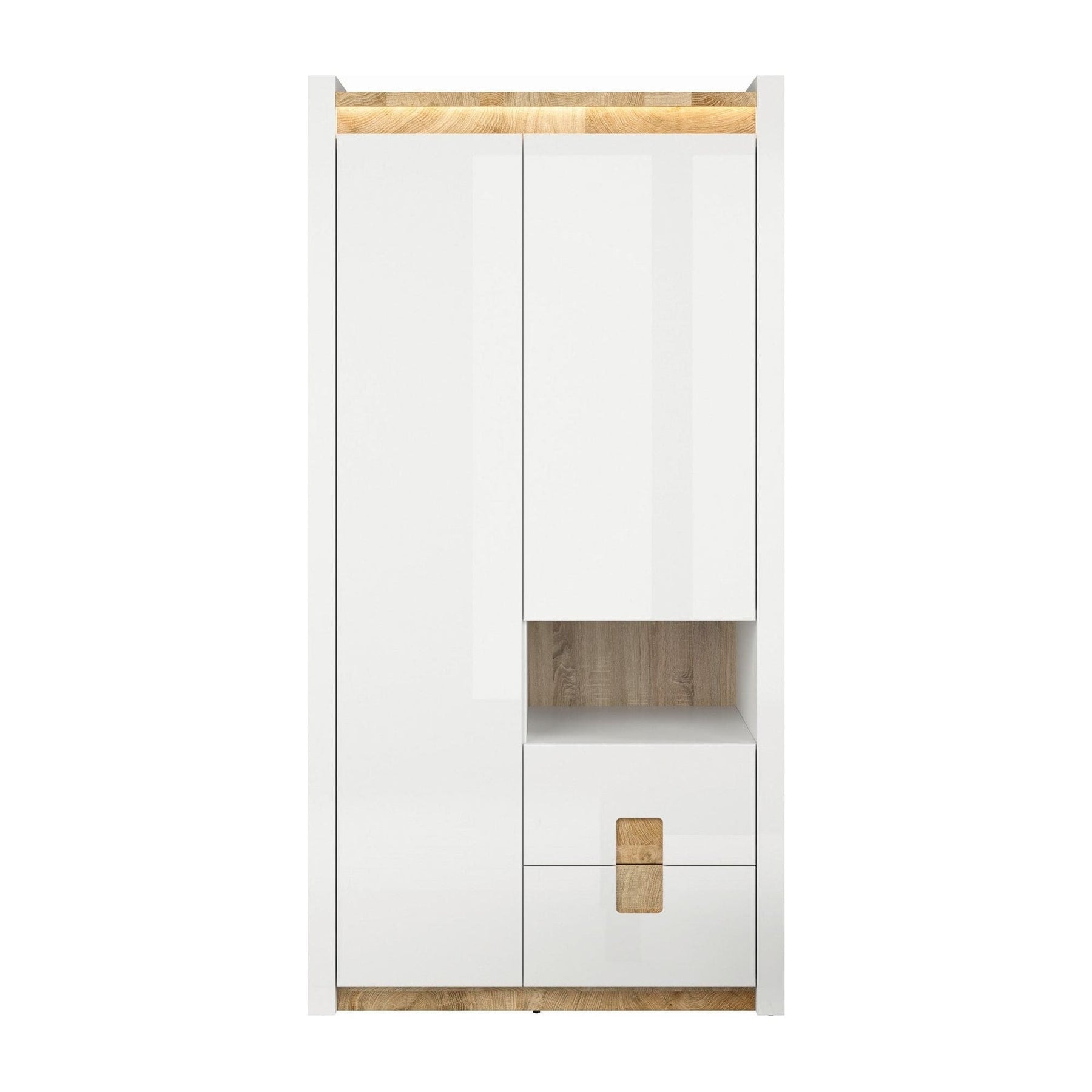 Dulap BERGEN OCN-29356, alb/stejar