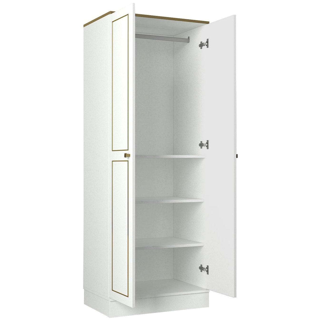 Dulap AMSTERDAM OCN-32972, alb/auriu