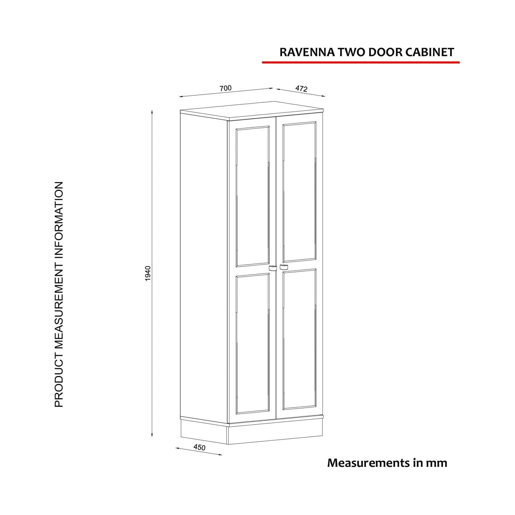 Dulap AMSTERDAM OCN-32972, alb/auriu
