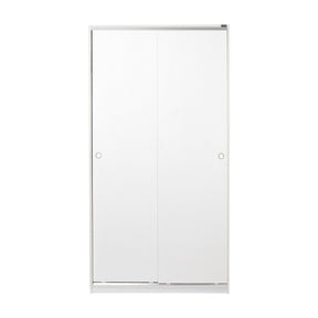 Dulap alb cu uși glisante, ideal pentru un living modern – primabucata