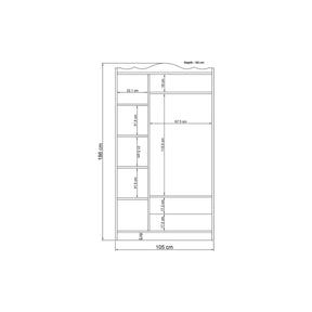 Dulap AMSTERDAM OCN-32981, alb