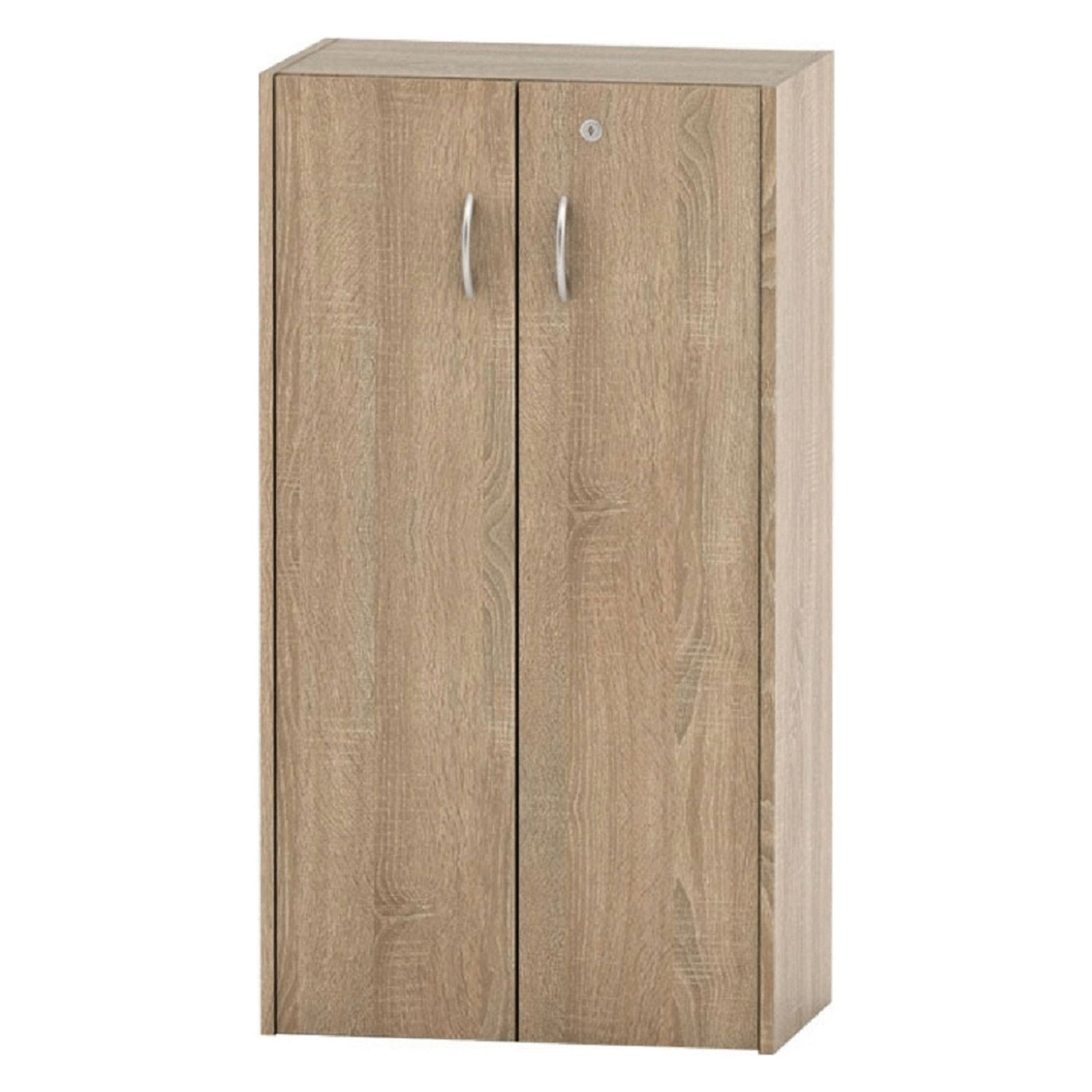 Dulap TEMPO ASISTENT NEW 034, stejar sonoma, DTD laminat, cu 2 usi, 57x34x106 cm