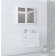 Dulap baie HOUSTON OCN-37842, alb mat/alb