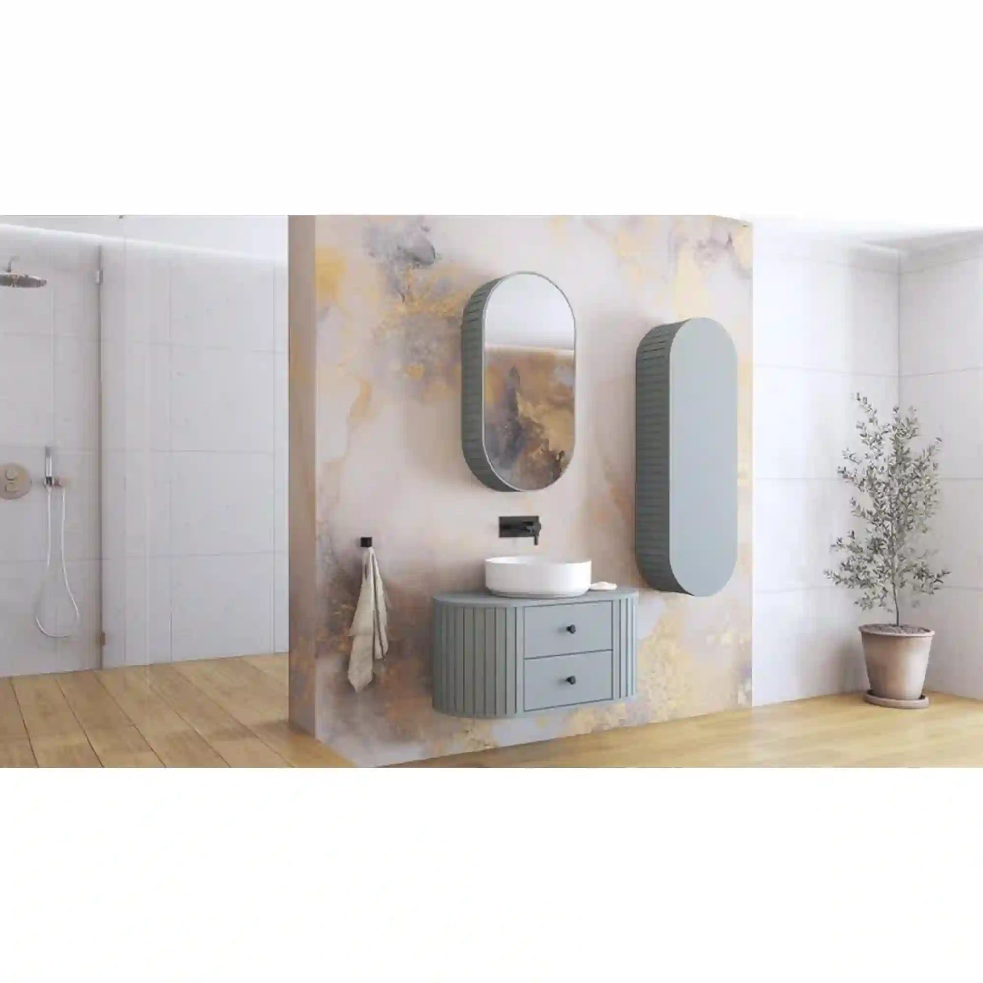 Dulap baie HOUSTON OCN-37846, gri