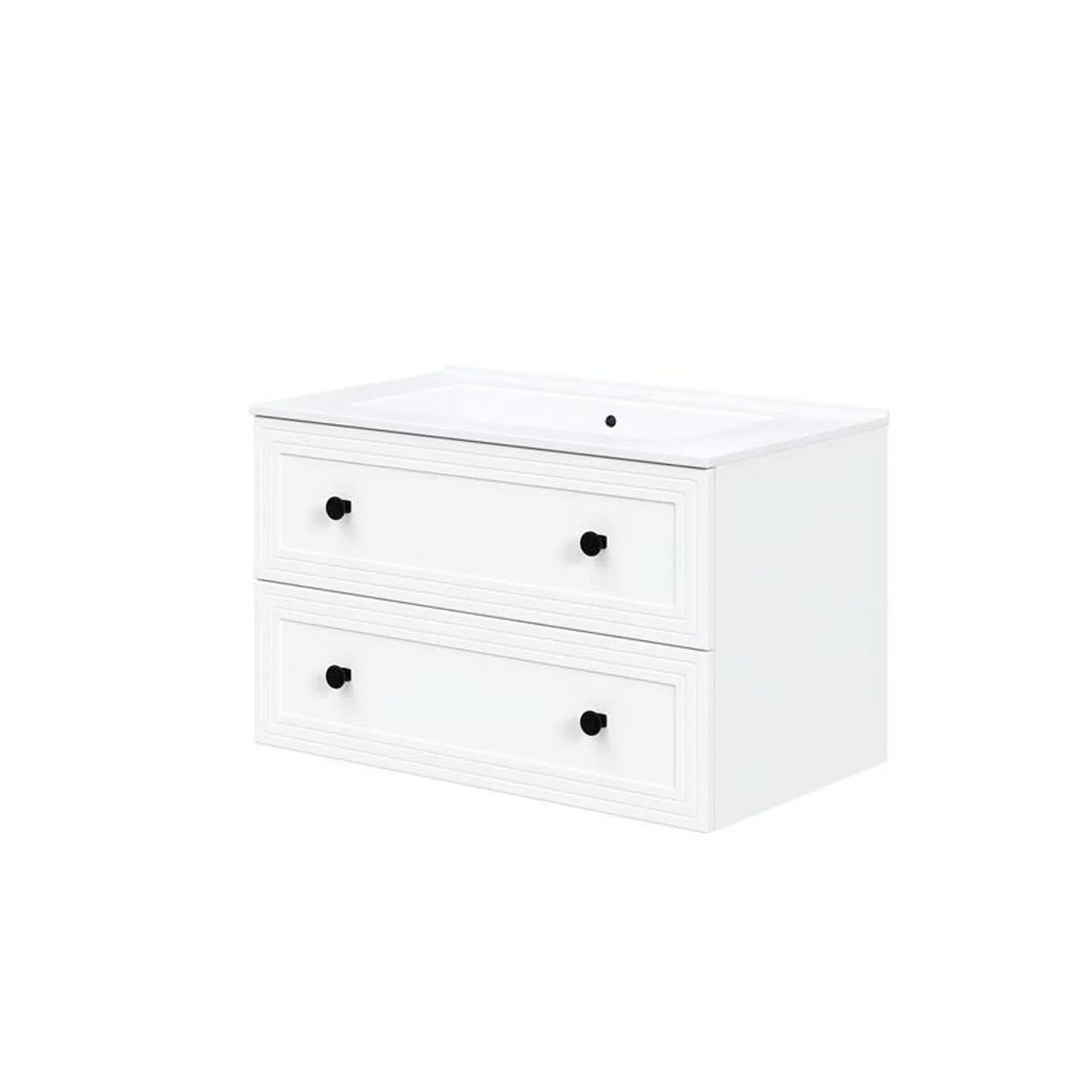 Dulap baie suspendat HOUSTON OCN-37821, alb mat/alb