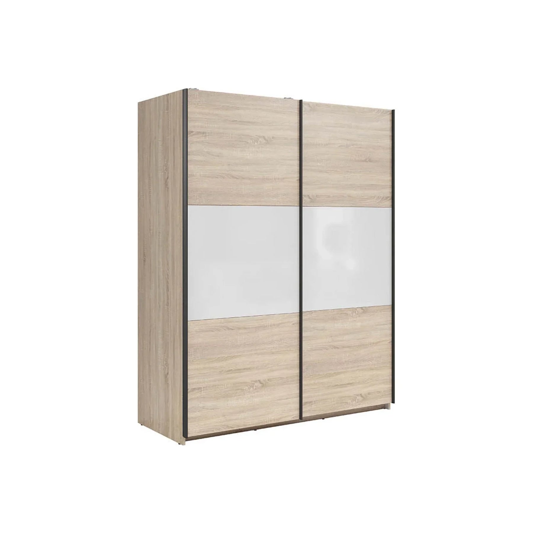 Dulap BERGEN OCN-29188, stejar sonoma/alb lucios