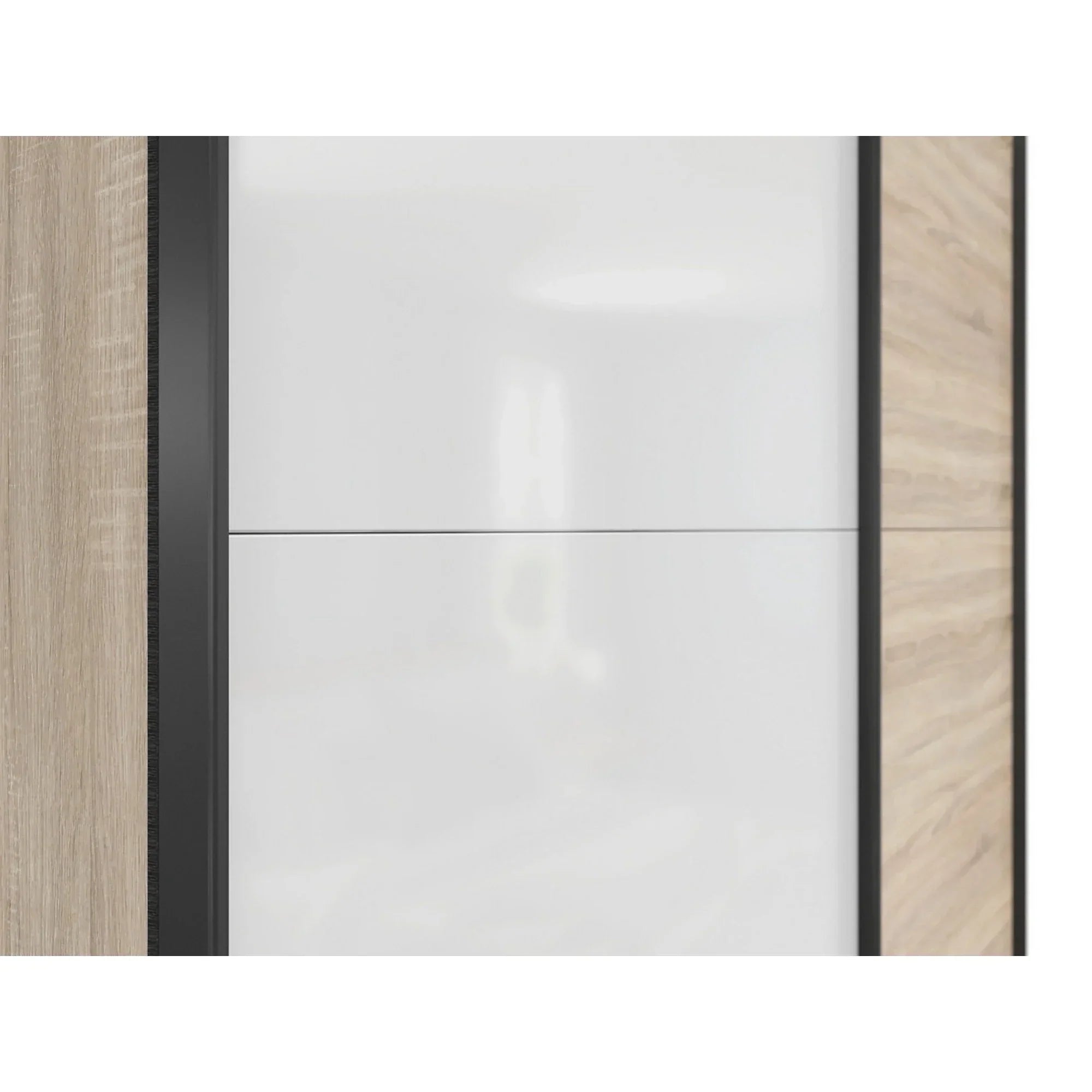 Dulap BERGEN OCN-29188, stejar sonoma/alb lucios