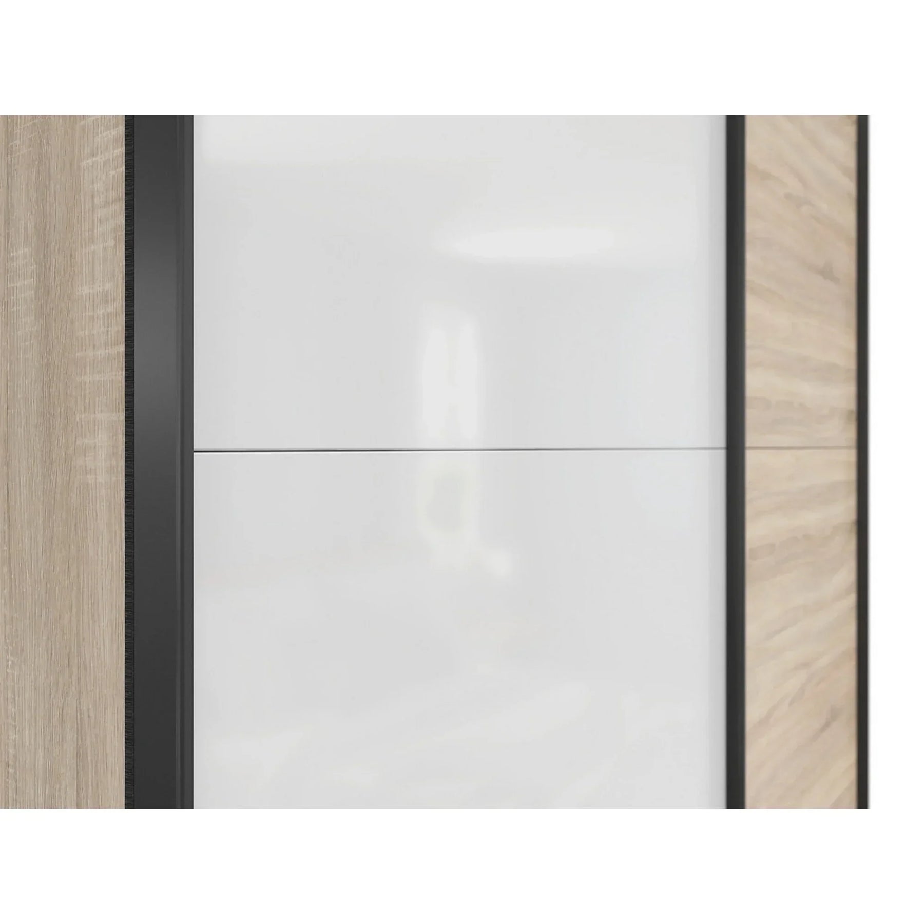 Dulap BERGEN OCN-29188, stejar sonoma/alb lucios