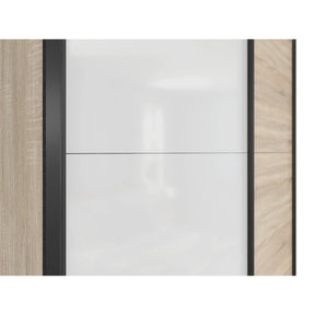 Dulap BERGEN OCN-29188, stejar sonoma/alb lucios