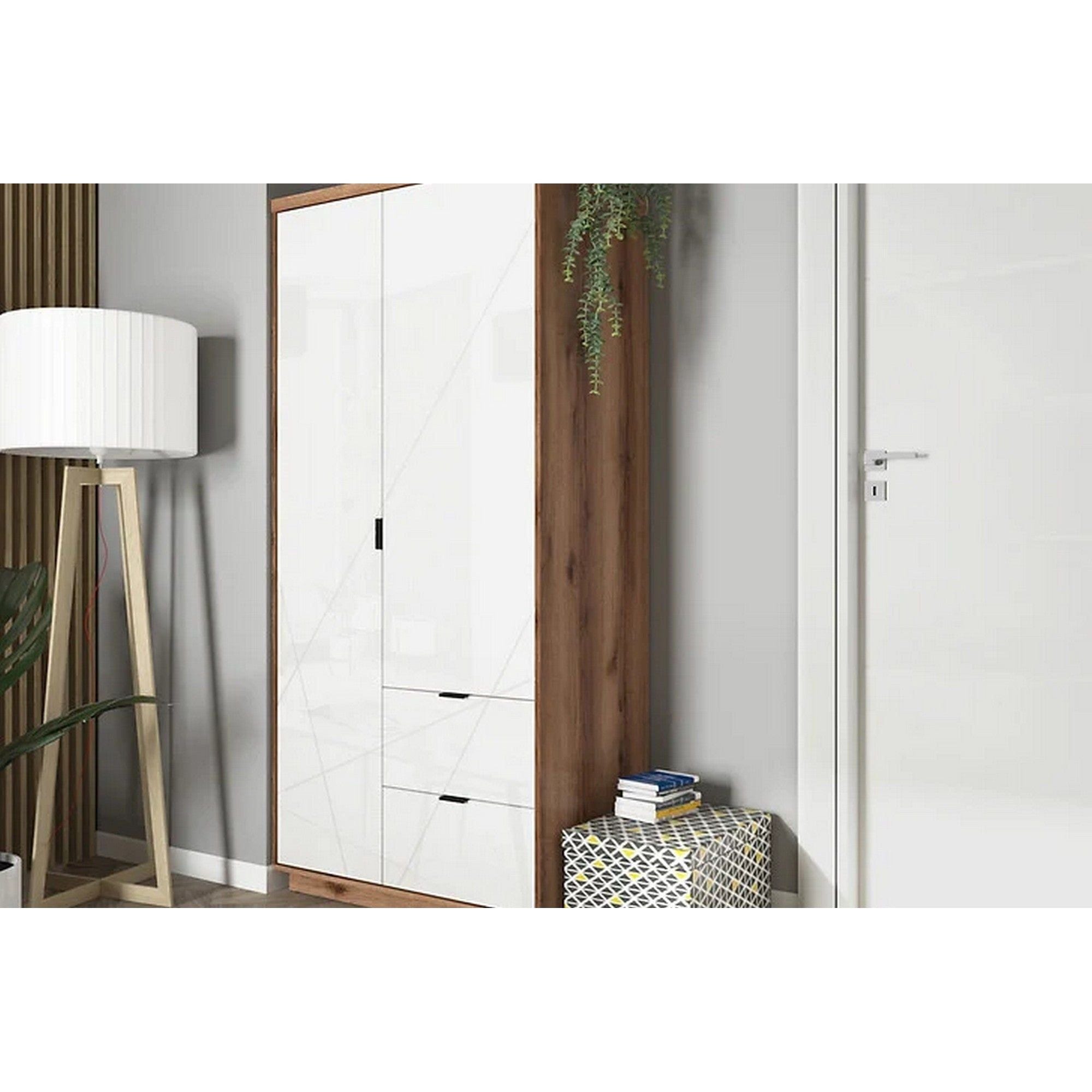 Dulap BERGEN OCN-29190, nuc/alb lucios