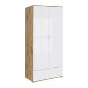 Dulap BERGEN OCN-29196, alb lucios/stejar wotan