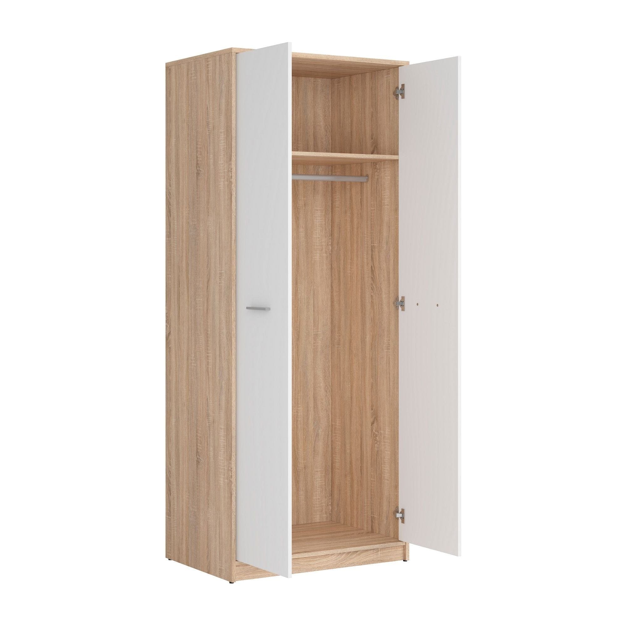 Dulap BERGEN OCN-29206, alb/stejar sonoma