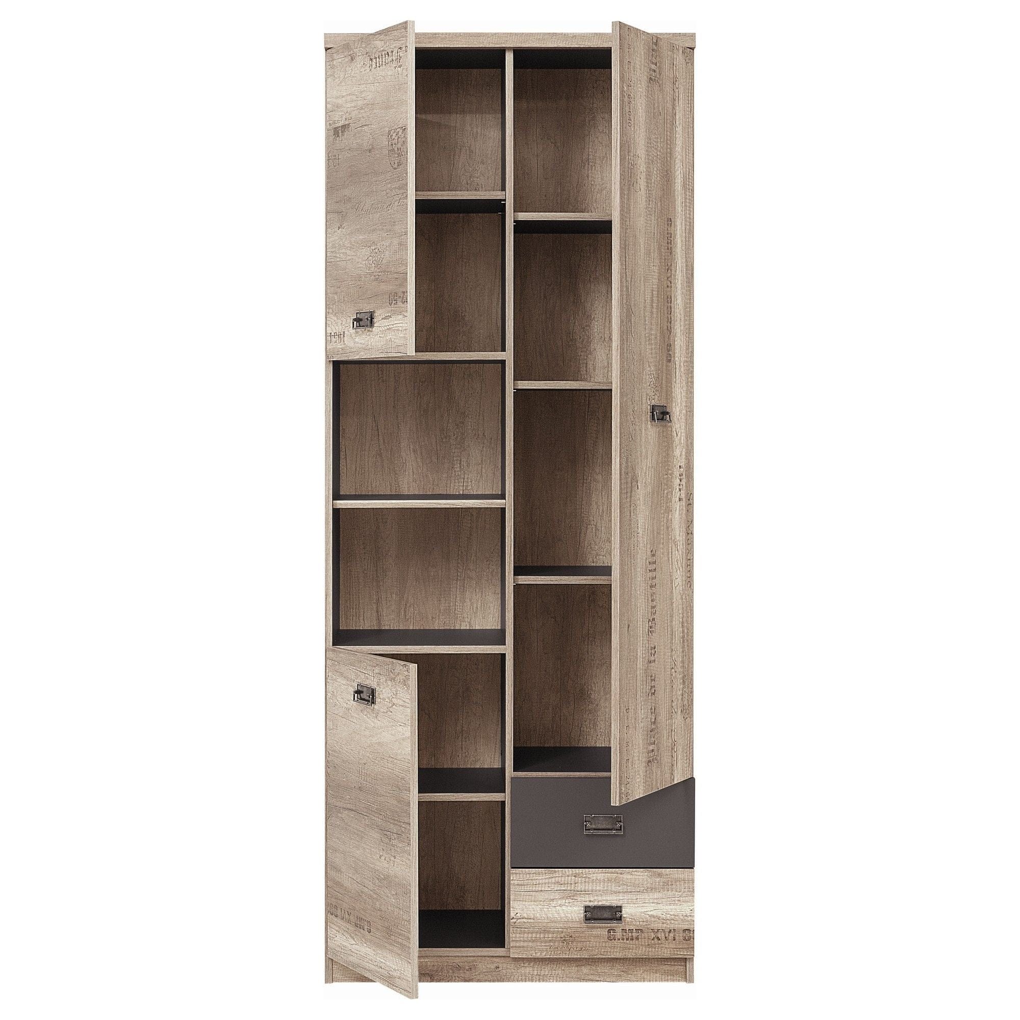 Dulap BERGEN OCN-29209, stejar/gri