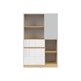 Dulap BERGEN OCN-29221, gri deschis/stejar