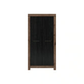 Dulap BERGEN OCN-29247, negru/stejar