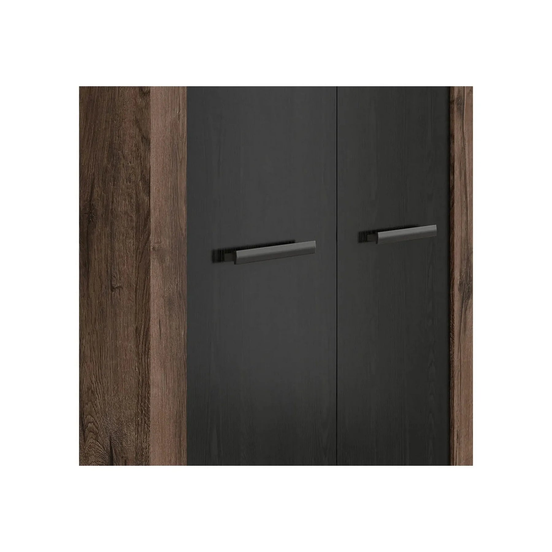 Dulap BERGEN OCN-29247, negru/stejar