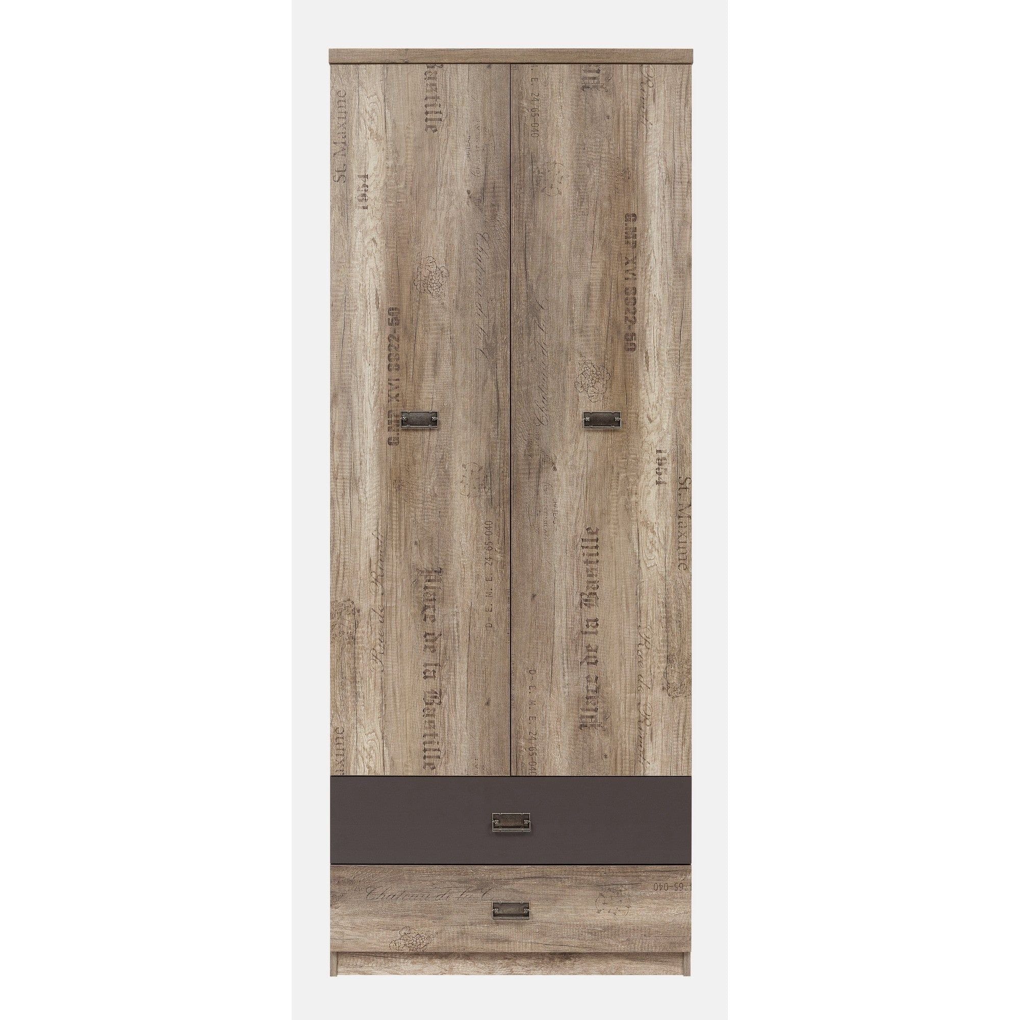 Dulap BERGEN OCN-29257, stejar canyon/gri tungsten