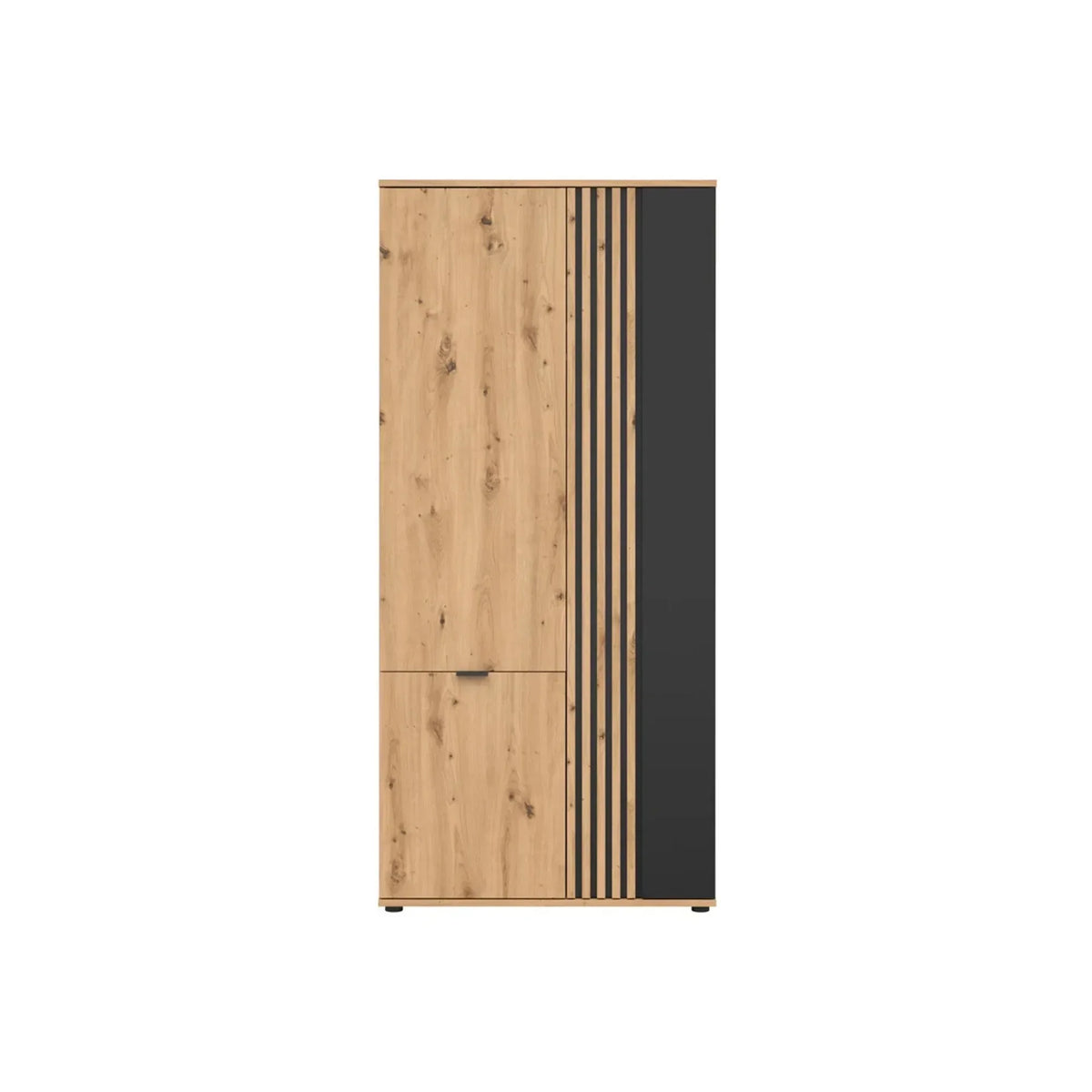 Dulap BERGEN OCN-29261, stejar artisan/negru mat