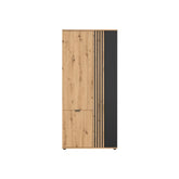 Dulap BERGEN OCN-29261, stejar artisan/negru mat