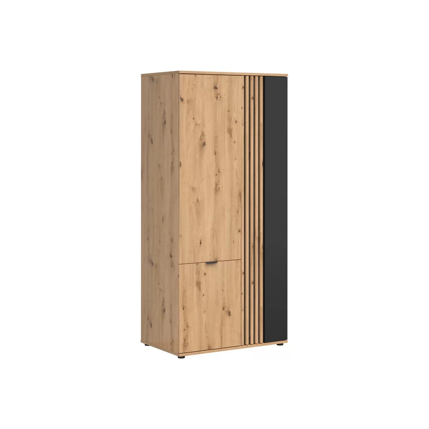 Dulap BERGEN OCN-29261, stejar artisan/negru mat