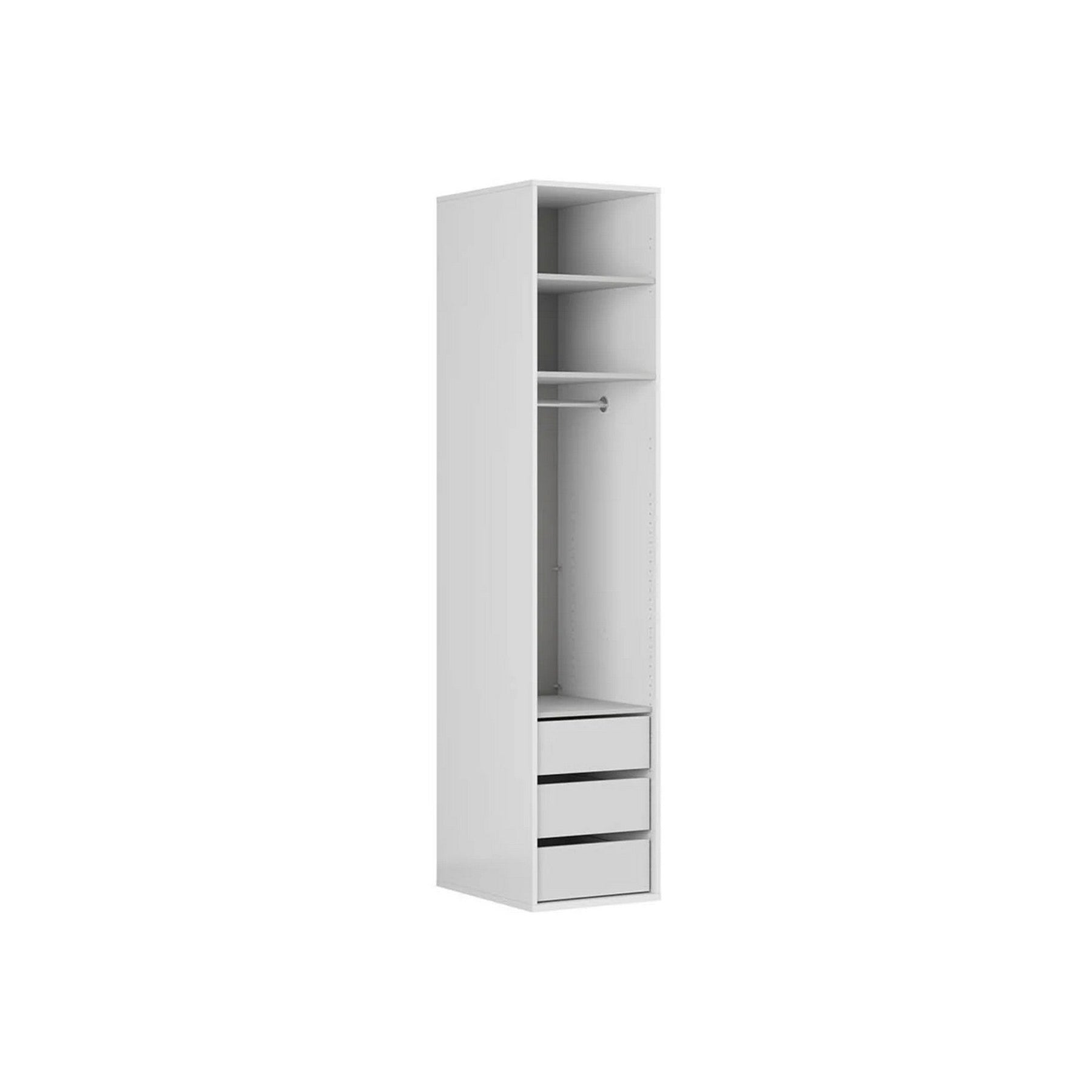 Dulap BERGEN OCN-29286, alb/gri grafit