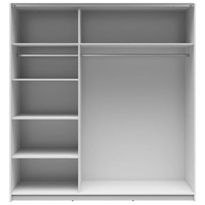 Dulap BERGEN OCN-29306, alb lucios/stejar wotan