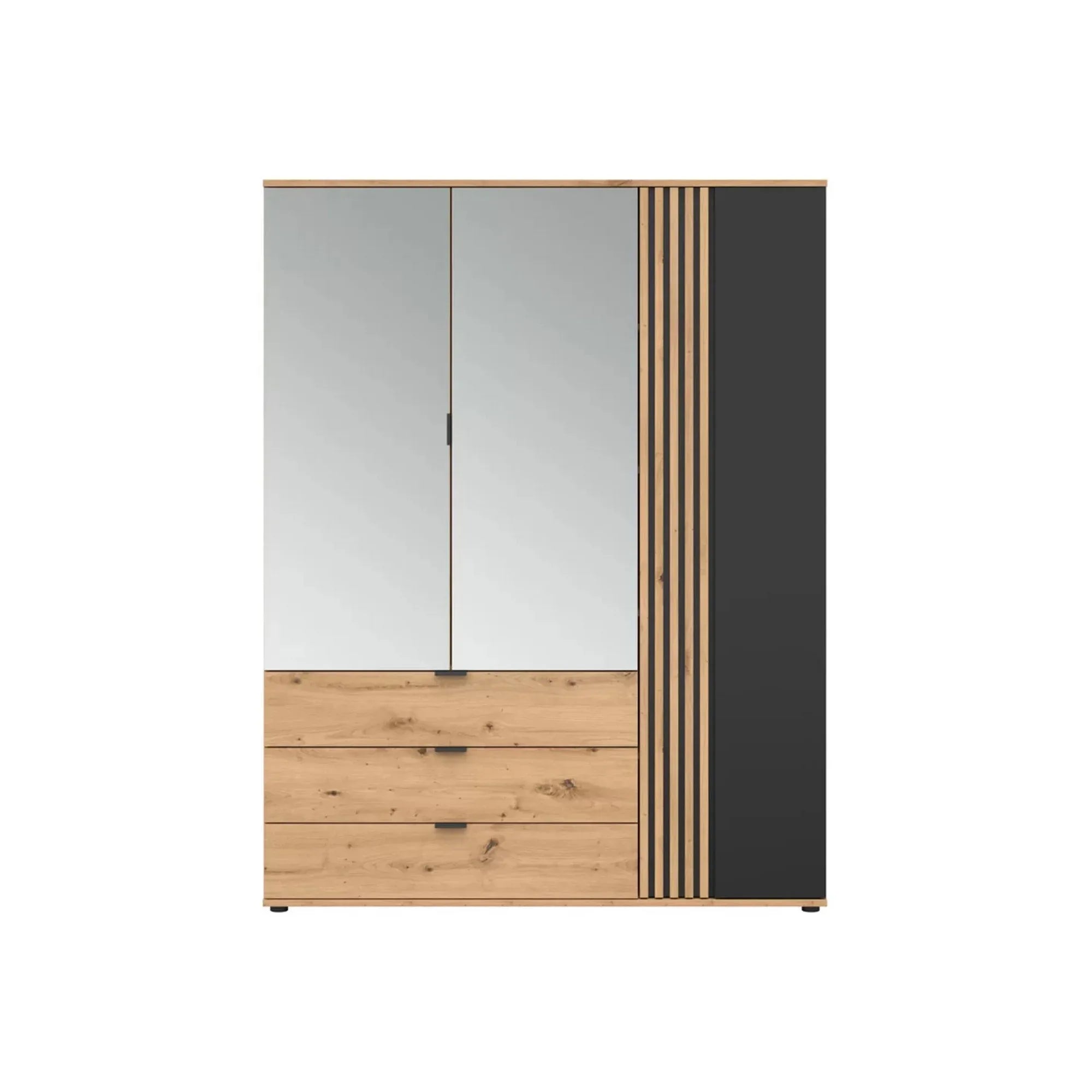 Dulap BERGEN OCN-29308, stejar artisan/ negru mat