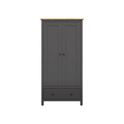 Dulap BERGEN OCN-29316, gri grafit/stejar artisan