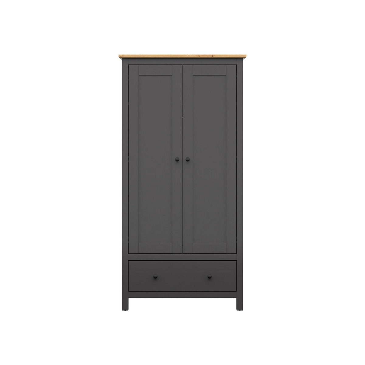 Dulap BERGEN OCN-29316, gri grafit/stejar artisan