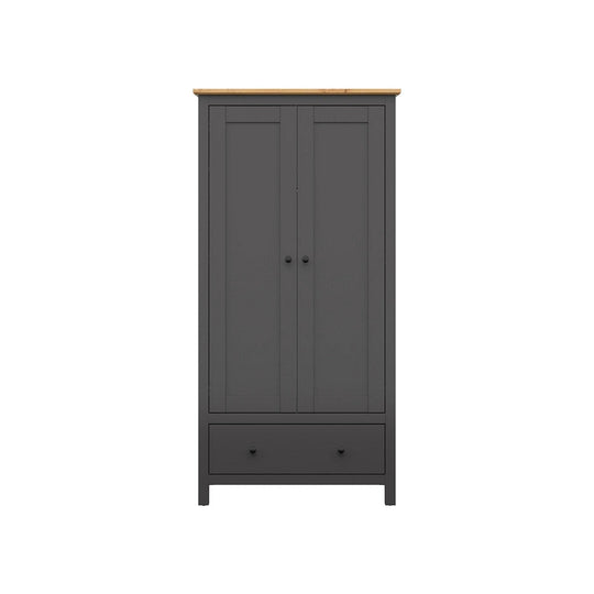 Dulap BERGEN OCN-29316, gri grafit/stejar artisan