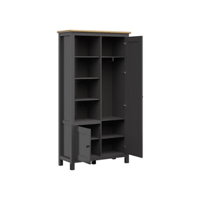 Dulap BERGEN OCN-29321, gri grafit/stejar artisan