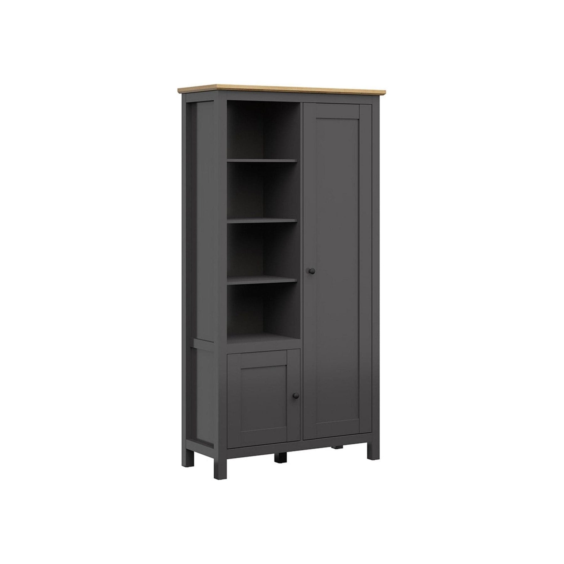 Dulap BERGEN OCN-29321, gri grafit/stejar artisan