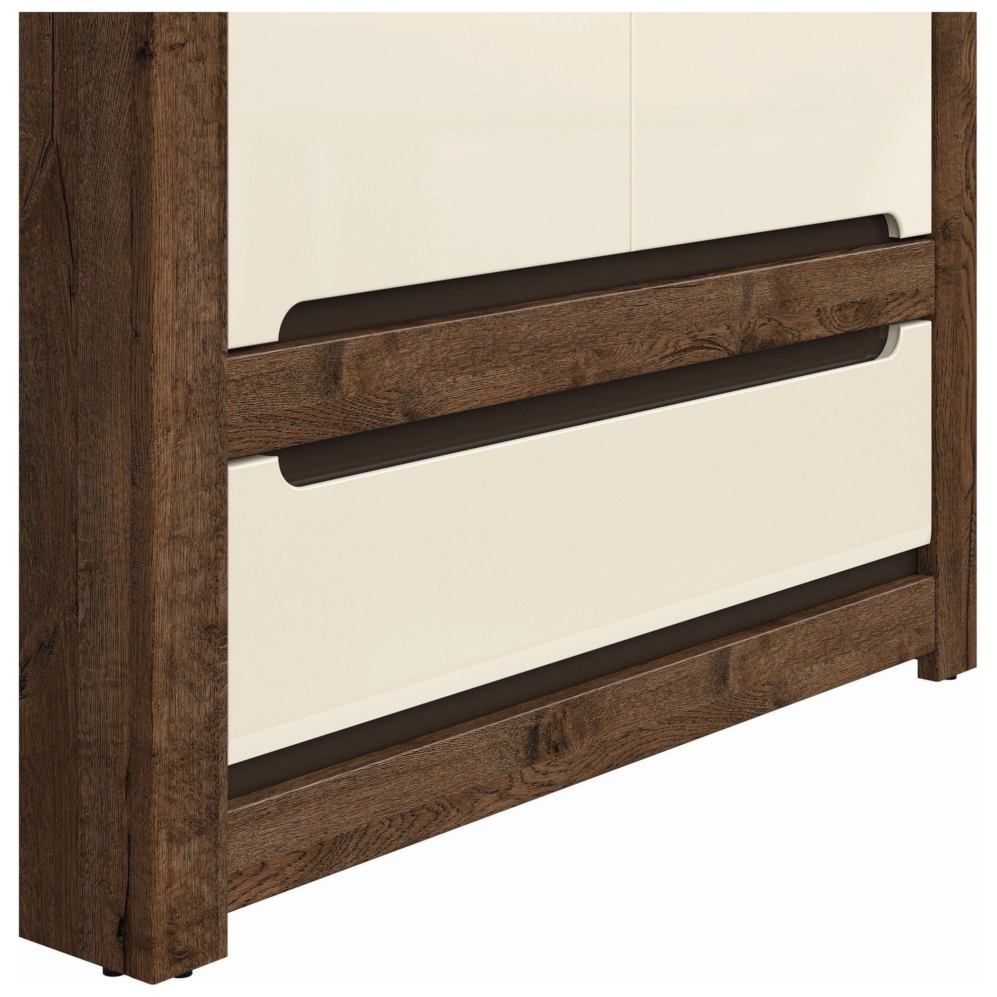 Dulap BERGEN OCN-29323, stejar april/alb perla