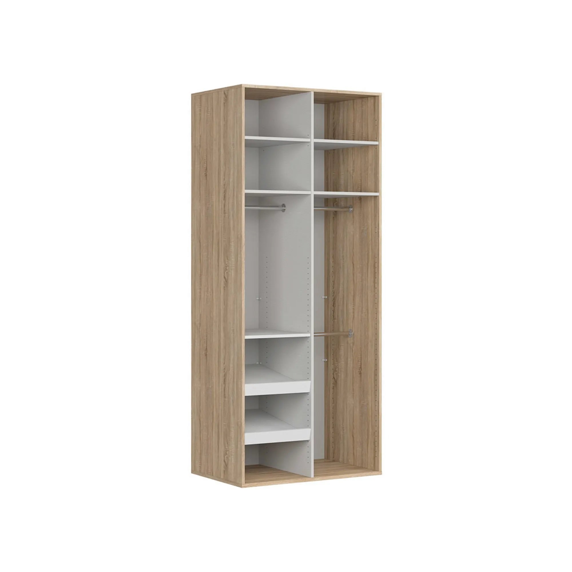 Dulap BERGEN OCN-29340, stejar sonoma/alb lucios