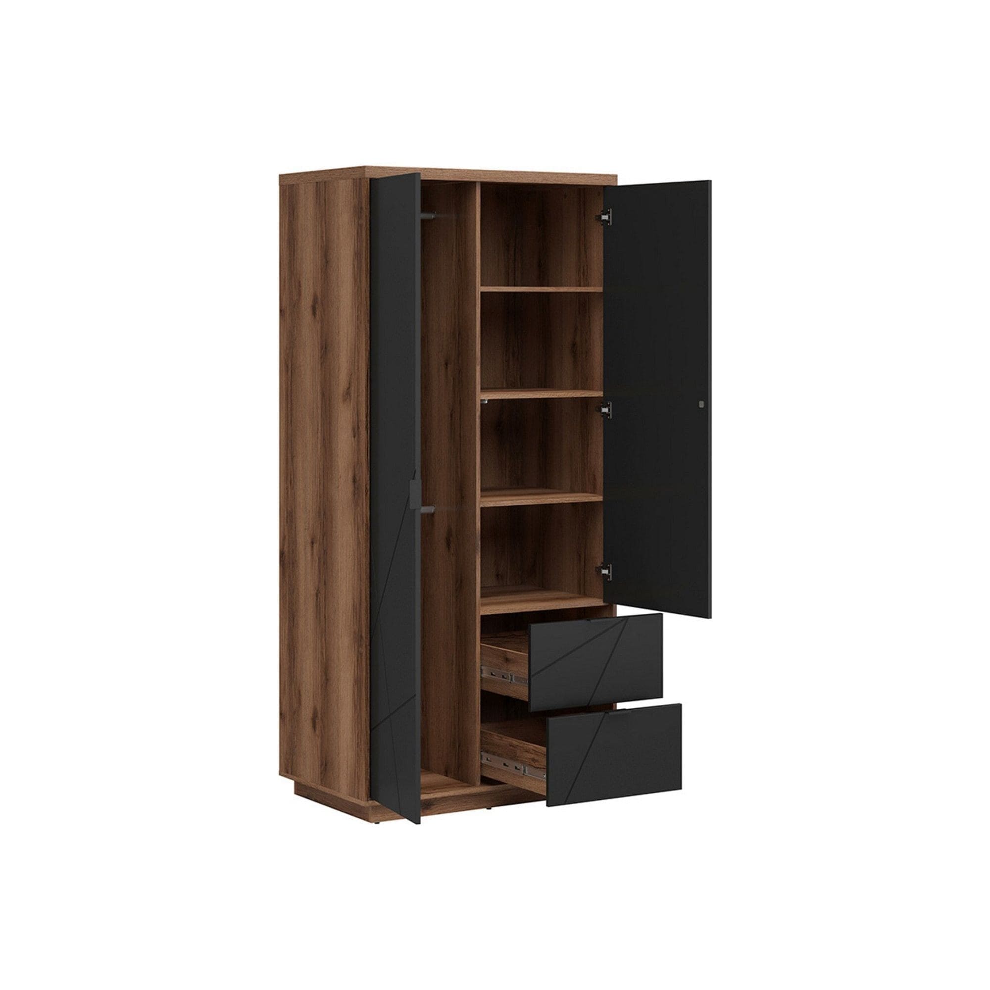 Dulap BERGEN OCN-29341, nuc/negru mat