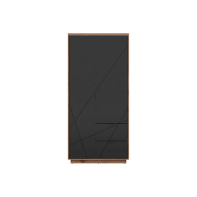 Dulap BERGEN OCN-29341, nuc/negru mat