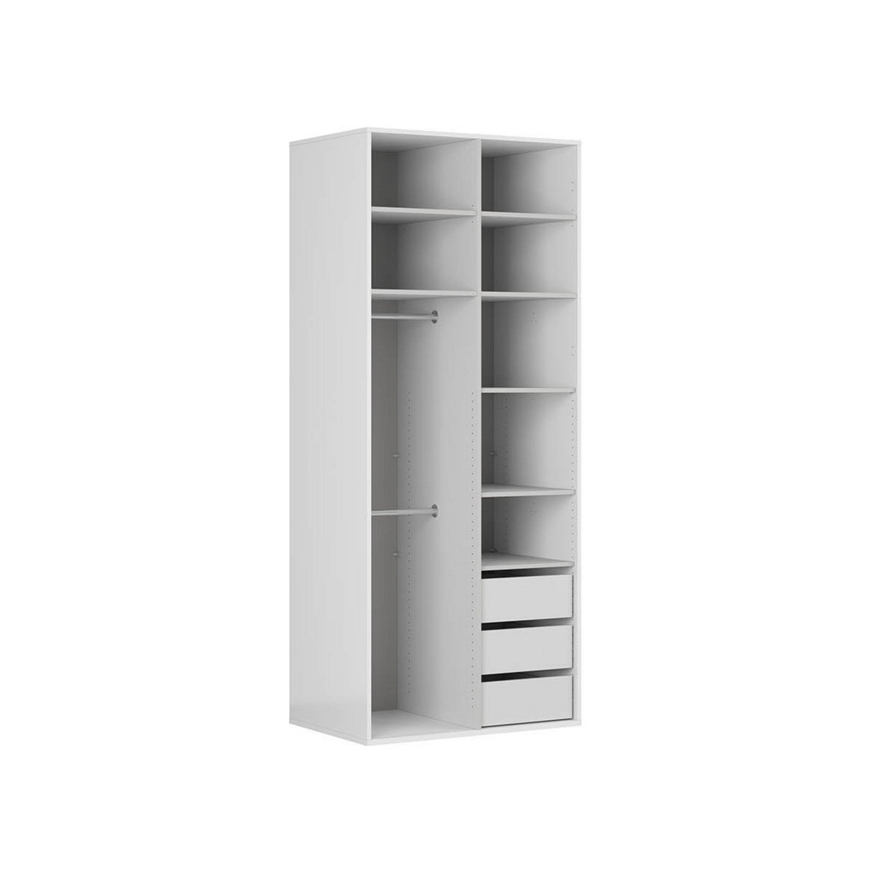 Dulap BERGEN OCN-29346, alb/gri grafit