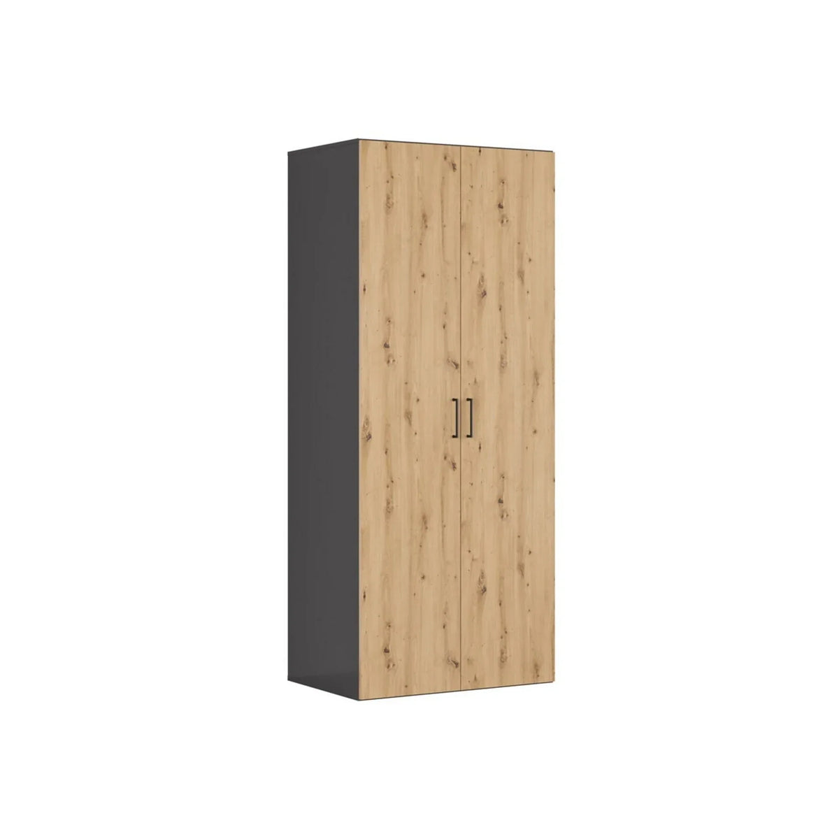 Dulap BERGEN OCN-29348, gri grafit/stejar artisan