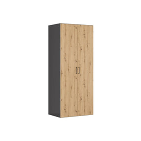 Dulap BERGEN OCN-29348, gri grafit/stejar artisan