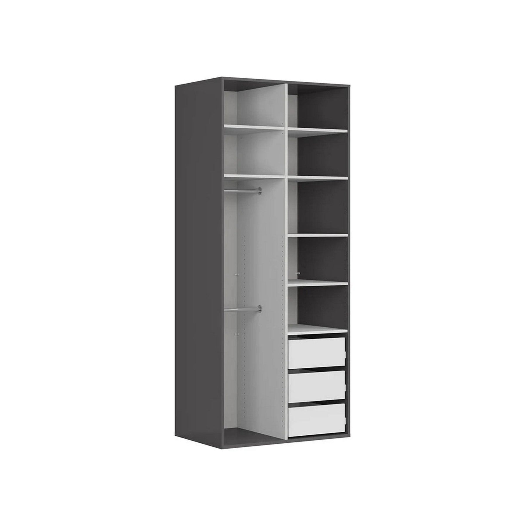 Dulap BERGEN OCN-29354, gri grafit
