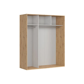 Dulap BERGEN OCN-29360, stejar artisan/negru lucios