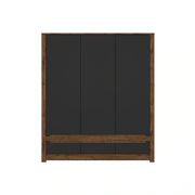 Dulap BERGEN OCN-29369, negru mat/stejar